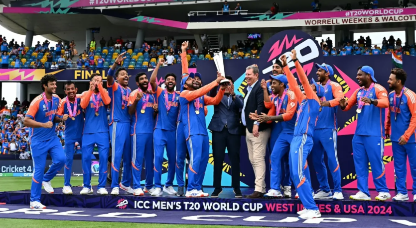 Barbados Huddle: India's Victory Moment