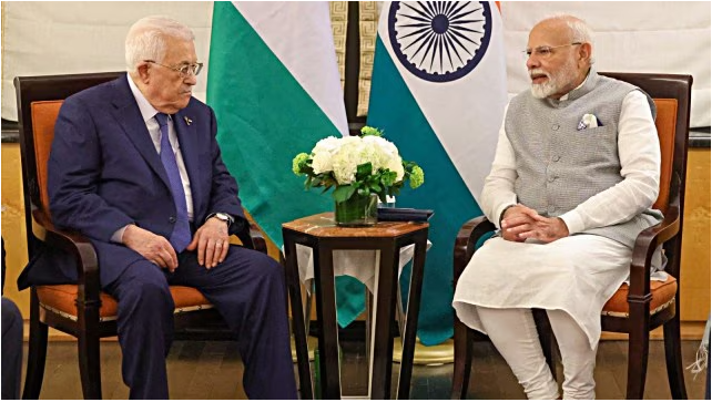 Modi Discusses Gaza Crisis with Palestinian Leader