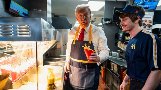 Trump Serves Indian Couple at McDonald’s, Internet Reacts